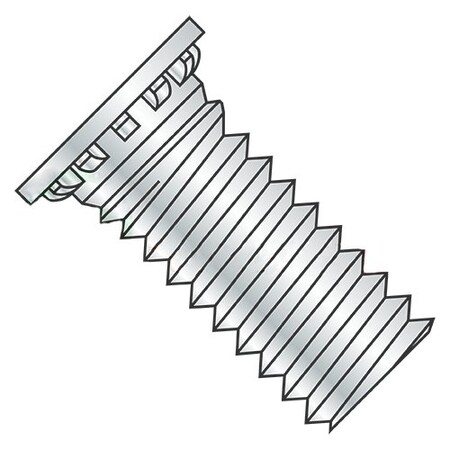 Newport Fasteners Self-Clinching Stud, 5/16"-18, 1/2", Self Clinching, Steel, Zinc Finish, 1000 PK 443730